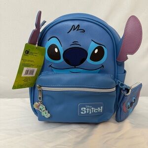 Disney Stitch Blue Mini Backpack NWT